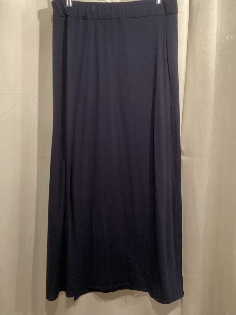 American City Wear Navy Maxi Skirt with Elastic Waist